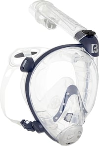 Mască de snorkeling full-face Cressi Prince, mărimea S/M, transparent/albastru închis 4