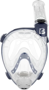 Mască de snorkeling full-face Cressi Prince, mărimea S/M, transparent/albastru închis 1