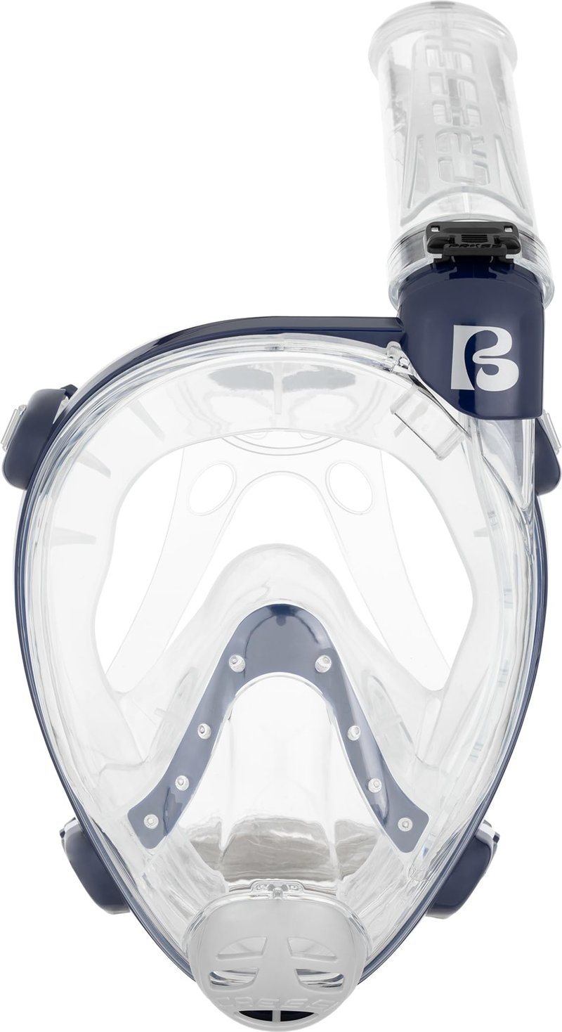 Mască de snorkeling full-face Cressi Prince, mărimea S/M, transparent/albastru închis