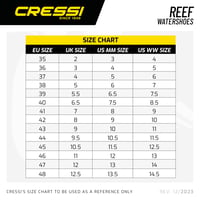 CRESSI Reef Shoes obuv do vody - Unisex, protišmyková obuv na pláž a na cestovanie, čierna, veľkosť 43 5