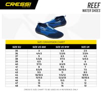 CRESSI Reef topánky do vody unisex protišmykové na pláž cestovanie čierno-červené veľkosť 44 5