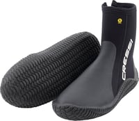 Cizme de scufundări din neopren Cressi ReefTech 5 mm Negru - Mărimea M (40/41 EU) - Căptușeală dublă, pentru labe de înot cu călcâi deschis, pentru sporturi acvatice 1