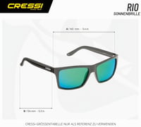 Cressi Rio unisex polarizirane sportske sunčane naočale sa 100% UV zaštitom - vrhunska kvaliteta (1 kom) 5