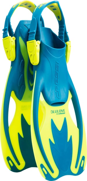 Cressi Rocks dječje peraje za ronjenje s podesivom otvorenom petom, plave, veličina L/XL (34-38)