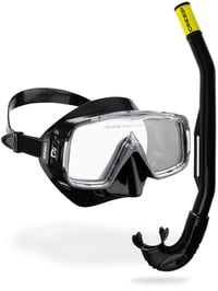 Set snorkeling Cressi Sirena & Island 2.0 pentru adulți unisex - Negru/Negru set de scufundări 1