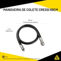 Cressi štandardná inflátorová hadica pre BCD (69 cm) – BCD potápačská hadica na dofukovanie 4
