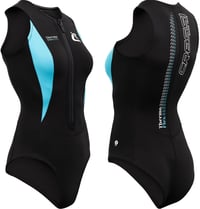Neoprénový oblek Cressi ThermoFlex Lady, 2 mm – čierna/akvamarínová – veľkosť M 1