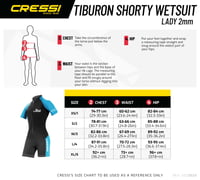 Costum de scufundări din neopren CRESSI Tiburon Lady Shorty 2 mm - Femei, neopren Ultra Stretch 1,5/2 mm și elastan, negru/acvamarin, mărimea M/3 5