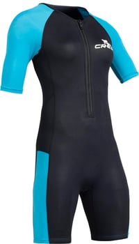 Costum de scufundări din neopren CRESSI Tiburon Lady Shorty 2 mm - Femei, neopren Ultra Stretch 1,5/2 mm și elastan, negru/acvamarin, mărimea M/3 3