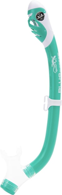 Set Snorkel pentru Copii Cressi Tinetto Rocks cu Labute Scurte, Mască din Silicon și Snorkel Uscat - Verde-Apă/Alb, mărimea L/XL 3