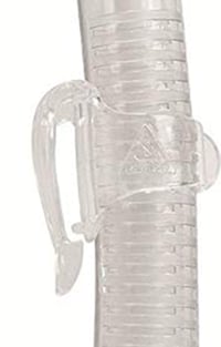 Detský a juniorský šnorchel Cressi Top Snorkel Minidry - priehľadná akvamarínová farba, unisex 3