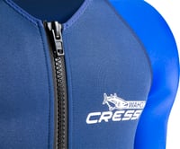 Pánsky jednodielny neoprénový oblek Cressi Wahoo 2 mm, modrá/svetlomodrá, veľkosť M/3, na šnorchlovanie a plávanie 4