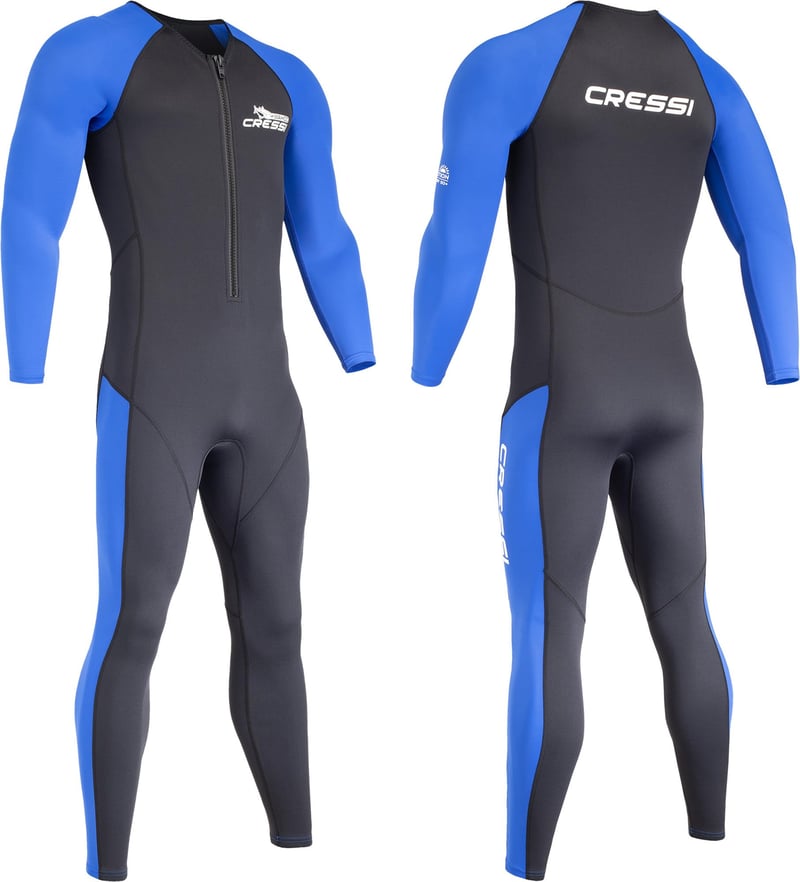 Pánsky neoprénový oblek Cressi Wahoo, 2 mm, čierno-modrý, veľkosť L, na šnorchlovanie a plávanie