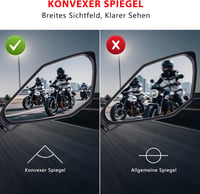 Cretassion Motorkerékpár Visszapillantó Tükör 360° Forgó M10 ATV Robogó Moped 2db 5