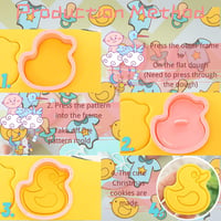 Crethink Baby Shower Sütemény Kiszúró Készlet 8 Darabos Műanyag Süti Forma Szett Babaszületés Torta Dekoráció 2