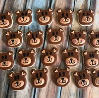 Crethink Maci Süteménykiszúró Szett - 3 Darabos Rozsdamentes Acél Teddy Bear Keksz Formázó Fondant Tortadísz Sütéshez 3