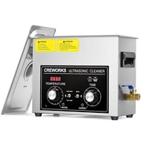 CREWORKS 6L Ultrasonic Tisztító Gép 180W Fűtéssel Fogsor Ékszer Óra Tisztításhoz 1