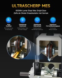 CREWORKS kézi vezetékcsupaszító gép 1,5-25mm kábelhez, fúrókompatibilis rézhuzal-csupaszító 4