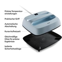 Termolis Cricut EasyPress 3 30x25 cm, Zen Blue – na nažehľovacie fólie, Infusible Ink a sublimáciu, max. 205 °C, Bluetooth, na mikiny a prikrývky 3