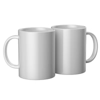 Căni din ceramică Cricut | 2 buc. | 425 ml | Alb | Pentru sublimare 8