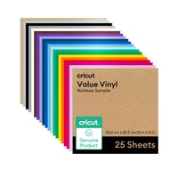 Pachet folie autoadezivă permanentă Cricut – 25 de coli, 30,5 x 30,5 cm – pentru mașini de tăiat Cricut, decorațiuni și autocolante 1