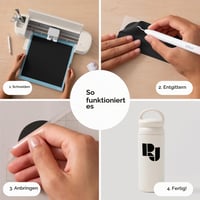 Folie Vinil Autoadezivă pentru Plotter Cricut - Rolă Folie Plotter Permanentă, Argintiu, 30,5 x 6,1 m 8