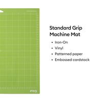 Set mixt de plăci de tăiere Cricut 30,5 x 30,5 cm, 8 buc - 4 StandardGrip, 2 LightGrip, 2 StrongGrip - pentru mașinile Explore și Maker 9