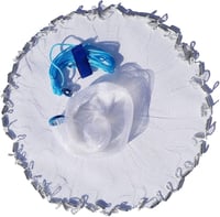 Croch Horgászhálózat Nylon 3,6m Súlyokkal 2