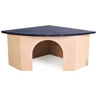 Căsuță de Colț Croci Fa cu Acoperiș Albastru pentru Animale de Companie – 29 x 13 x 21 cm 1