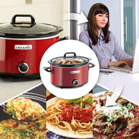 Crock-Pot Lassú Főzőedény 3,5L Piros Amerikai Eredeti 6