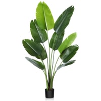 Umjetna biljka CROSOFMI strelicija s 10 listova – zelena – 150 cm 1