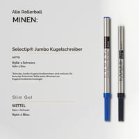 Náplň do gélového pera Cross Medium Slim – čierna, 1 ks na karte (8910-1) 7