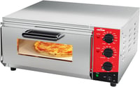 CROSSON elektromos pizzasütő 400x400mm tűzálló kővel, 350°C, időzítő 1