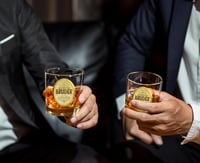 CROWNLY CRYSTAL Gravírozott Whisky Pohár Testvérnek Személyre Szabott Ajándék 6