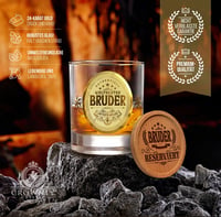 CROWNLY CRYSTAL Gravírozott Whisky Pohár Testvérnek Személyre Szabott Ajándék 3