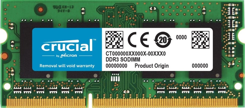 Memorie laptop Crucial CT204864BF160B 16GB DDR3L 1600 MHz SO-DIMM 204-Pini PC3L-12800 CL11 1.35V