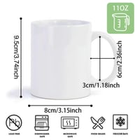 CRUMANCY Szublimációs Bögre 36 db Fehér Kerámia Kávésbögre 330 ml Habszivacs Dobozzal Mosogatógépben Mosható 2