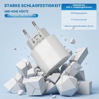 Încărcător USB-C Cruxion 25W cu încărcare rapidă, certificat Apple MFi, compatibil cu iPhone 17 16 15 14 Pro Max Plus, iPad și Samsung, pachet de 3 bucăți 5
