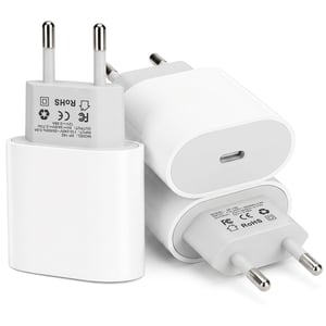 cruxion USB-C nabíjačka 25W s rýchlym nabíjaním, certifikovaná Apple MFi, kompatibilná s iPhone 17 16 15 14 Pro Max Plus, iPad a Samsung, balenie 3 ks