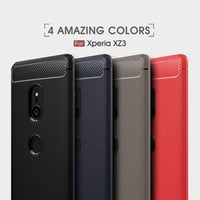 Husă Cruzerlite pentru Sony Xperia XZ3, textură fibră de carbon, husă de protecție subțire din TPU rezistentă la șocuri, carcasă anti-zgârieturi - Negru 7
