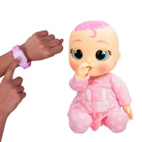 Cry Babies Magic Tears Newborn Coney Deluxe interaktív újszülött baba elektronikus karkötővel, valódi könnyeket sír, kiegészítőkkel, 18 hóna 3