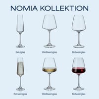 Crystal Bohemia vörös boros pohár szett 6 db 750 ml kristály pohár ajándék - Red wine 750 ml 5