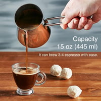 Crystalia cezve török kávéfőző 18/10 rozsdamentes acél - 445 ml 3