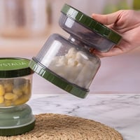 Crystalia Szivárgásmentes Savanyúság Tároló Szűrővel - 1000ml Üveg Befőttesüveg Készlet (2db) - BPA-mentes Kimchi és Olívabogyó Tárolására 9