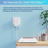 cshare 12V 3.5A Hálózati Adapter - Kompatibilis AVM Fritz!Box 7590, 7560, 7530, 7490 és Telekom Speedport Router Készülékekkel - 1,5m Kábel 2