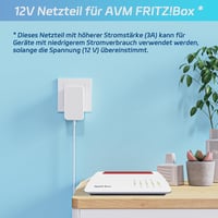 cshare 12V 3A Hálózati Adapter AVM Fritz!Box 7590, 7560, 7530, 7490 és Telekom Speedport Routerekhez - 5.5x2.5mm DC Csatlakozó, 1.5m Kábel,  5