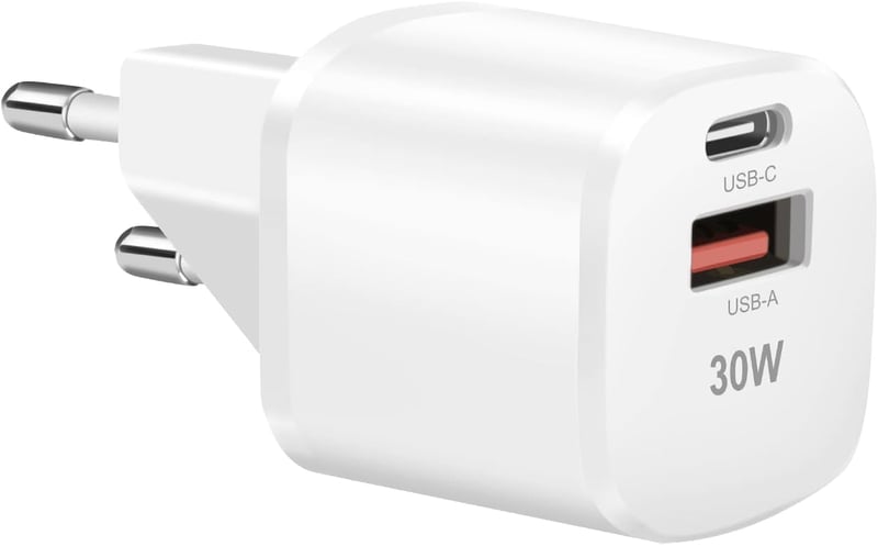 cshare 30W GaN USB-C Gyorstöltő - PD 3.0 PPS Kompakt Töltőfej iPhone 14/13, Google Pixel 7/6, Samsung Galaxy S22 Készülékekhez