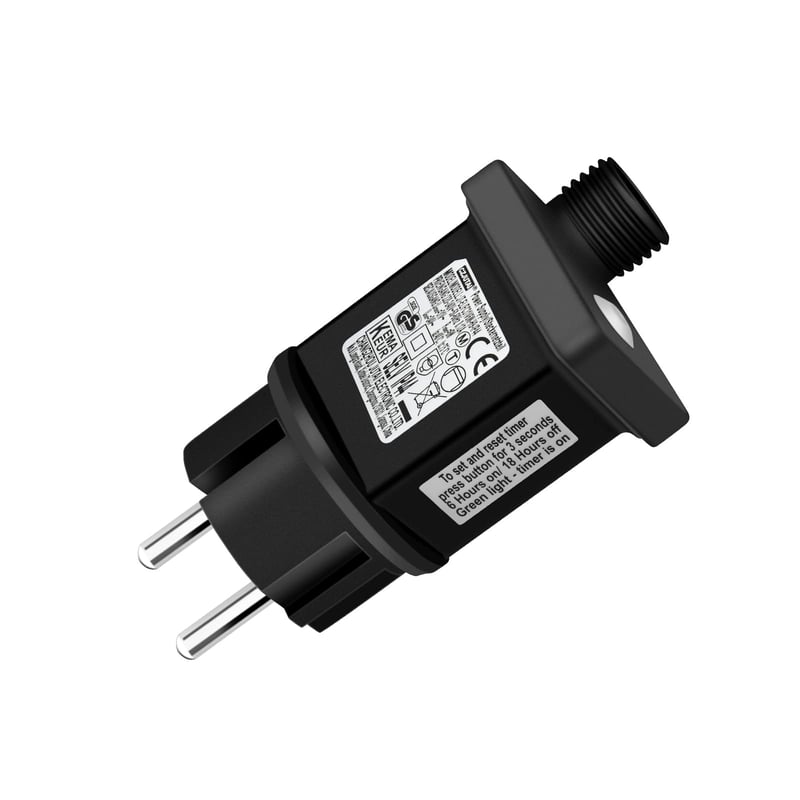 cshare 31V LED napajanje 6W - 8 načina rada transformator s timerom i memorijom, IP44 vodootporni adapter za božićne lampice, ledenice i vilinske svjetiljke
