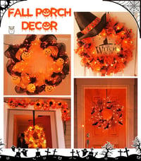 cshare Halloween Fényfüzér - 5m 50 LED Narancssárga Tündérfény, IP65 Vízálló Elemes Dekoráció Töklámpáshoz, Ablakra, Kerti Partikhoz 6