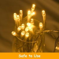 cshare LED Tündérfény Füzér 3m 30 LED Meleg Fehér - Időzítővel, Elemes, Beltéri/Kültéri Dekoráció Karácsonyra, Halloweenre, Partikra 4